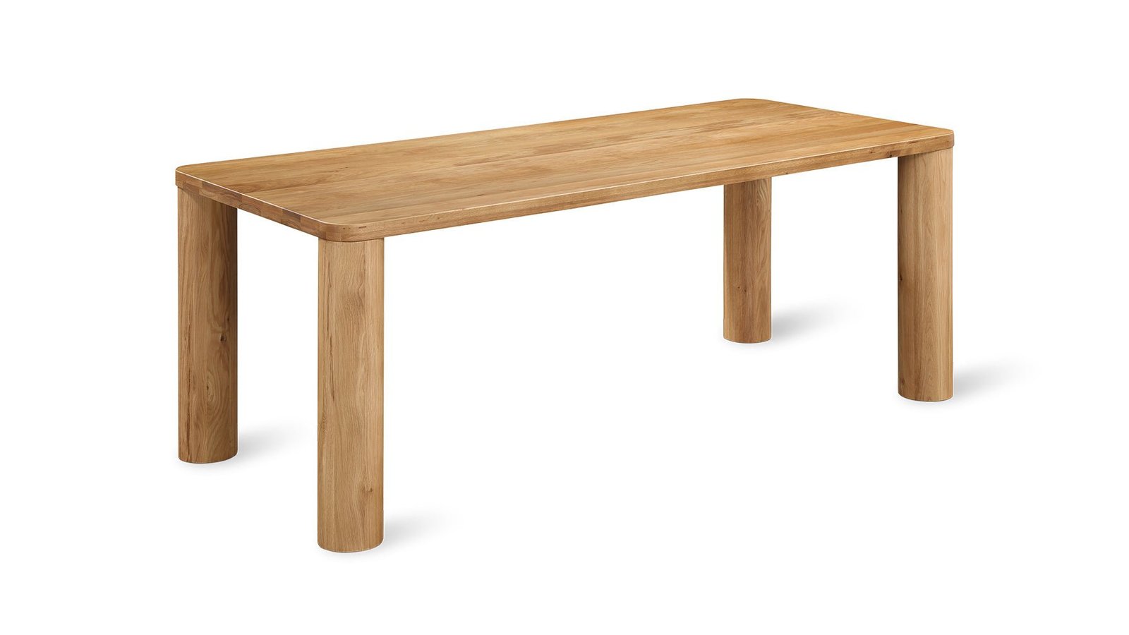 Horizon Dining Table Seats 6-8 | Rounded Edge | Oak